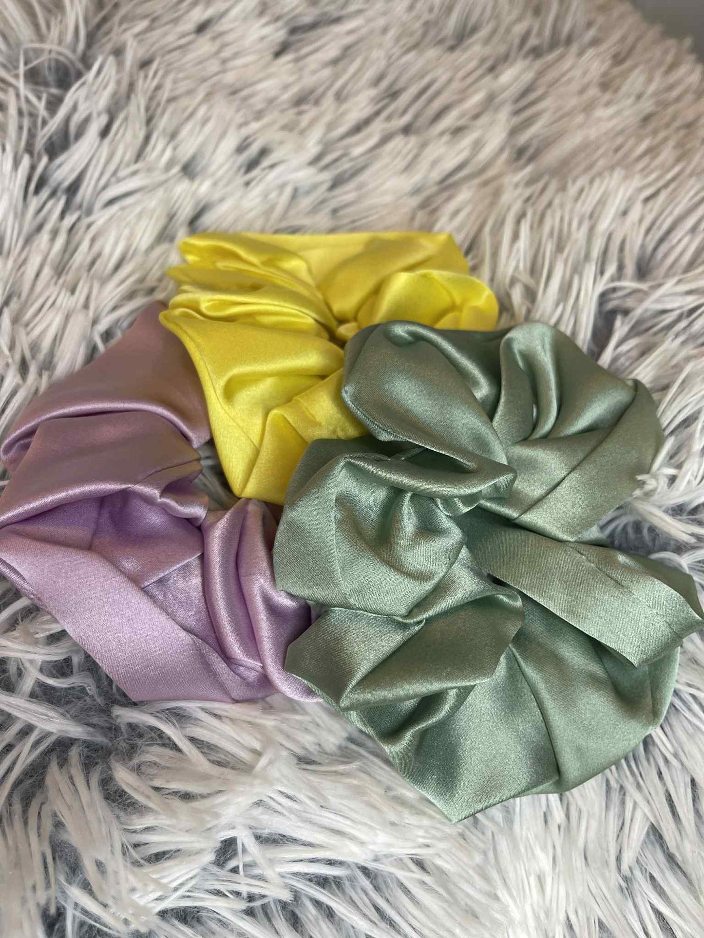 Rosa Silk Satin Scrunchie