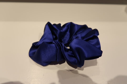 Konge blå Silk Satin Scrunchie